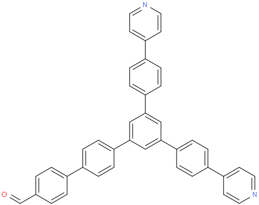 4-(Pyridin-4-yl)-5'-(4-(pyridin-4-yl)phenyl)-[1,1':3',1'':4'',1'''-quaterphenyl]-4'''-carbaldehyde