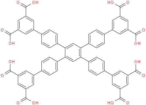 4'',5''-bis(3',5'-dicarboxy-[1,1'-biphenyl]-4-yl)-[1,1':4',1'':2'',1''':4''',1''''-quinquephenyl]-3,3'''',5,5''''-tetracarboxylic acid