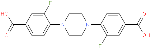 4,4'-(piperazine-1,4-diyl)bis(3-fluorobenzoic acid)