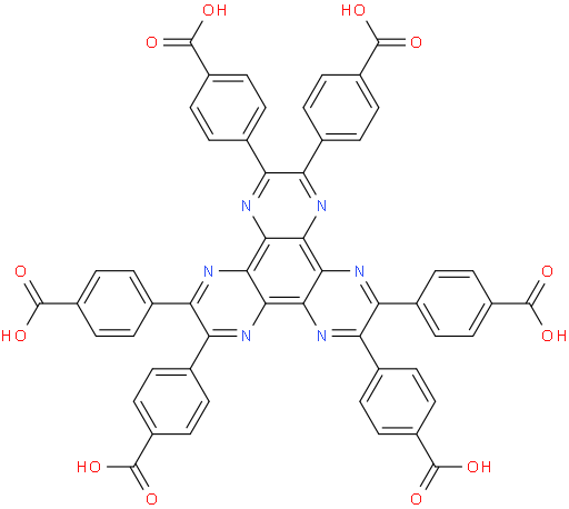 4,4',4'',4''',4'''',4'''''-(dipyrazino[2,3-f:2',3'-h]quinoxaline-2,3,6,7,10,11-hexayl)hexabenzoic acid