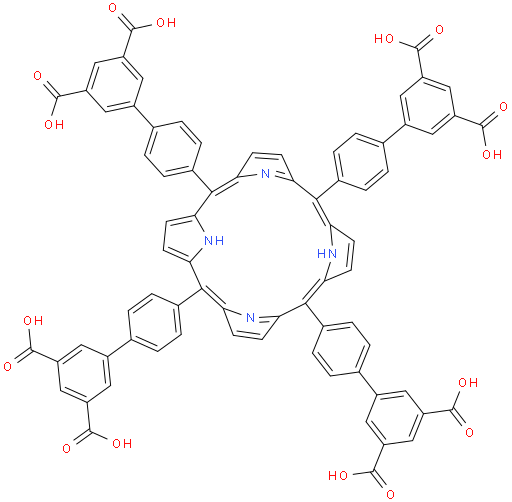 4',4''',4'''',4'''''''-(21H,23H-卟啉-5,10,15,20-四基)四[1,1'-联苯]- 3,5-二羧酸