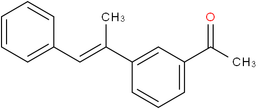 (E)-1-(3-(1-phenylprop-1-en-2-yl)phenyl)ethan-1-one